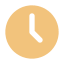 Clock showing eight o'clock on black background.